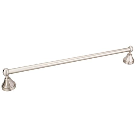 Newbury Satin Nickel 18 Single Towel Bar - Retail Packaged 2PK